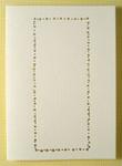 Star Border White & Silver Card and Envelope
