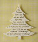 Verse - This Christmas Wish... Gold & Cream Xmas Tree Verse