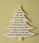 Verse - This Christmas Wish... Gold & Cream Xmas Tree Verse