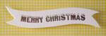 Banner - Merry Christmas Banner White & Silver