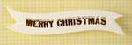 Banner - Merry Christmas Banner Cream & Gold