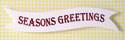 Banner - Seasons Greetings Banner - Red & White