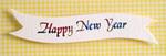 Banner - Holographic Happy New Year White Banner
