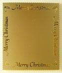 Xmas Panel - Large Merry Christmas Border Panel - Gold & Gold Xmas Panel - Large Merry Christmas Border Panel - Gold & Gold