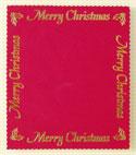 Xmas Panel - Large Merry Christmas Border Panel - Red & Gold Xmas Panel - Large Merry Christmas Border Panel - Red & Gold