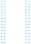 Blue gingham card and envelope