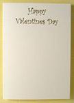 Happy Valentine's Day Cream & Gold with Envelope