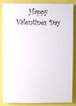 Happy Valentine's Day White & Red Card & Envelope