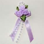 Ribbon Rose Posies - Lilac