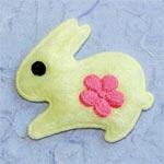 Soft furry BLUE easter bunnies 25 pack