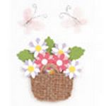 Woven Basket with Flowers