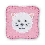CAT Luxury Pink Cat Fabric Motif