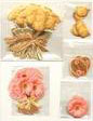 Giant Luxury Diecut yellow & pink bunches of flowers