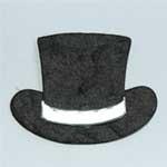 Mulberry Diecut Top Hats - Black