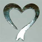 Heart Bow in Silver