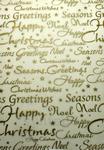 Christmas Greetings (Embossed Gold) - Vellum Paper