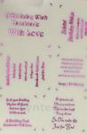 Metallic Birthday Verses on Vellum for Backing Plate - Pink