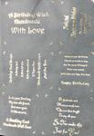 Metallic Birthday Verses on Vellum for Backing Plate X 6 - Gold