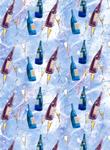 Glitter Celebration Bottles Design A4