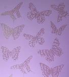 Die Cut Glitter Butterflies Lilac A4