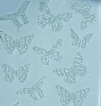 Die Cut Glitter Butterfly Blue A4