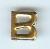 Brass Letter 'B' Nailhead