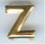 Brass Letter 'Z' Nai...