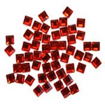 Star Buy: Red Square Rhinestones 50 per pack