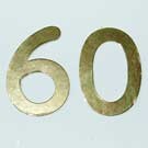 Diecut '60' Gold