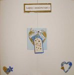 Blue Heart Valentine / Anniversary Card