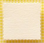 Square Deckled Panels, pack of 50 - Cream
