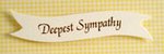 Banner - Deepest Sympathy Cream & Gold