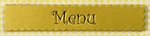 WEDDING - Banner - Menu Gold Pack of 25