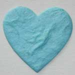 Diecut Heart Pale Blue pack of 10