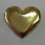 HEART Large Gold Puffy Heart