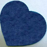 Small Diecut Hearts - Dark Blue pack of 10