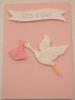 It's a Girl Pink Stork Card